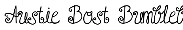 Austie Bost Bumblebee font