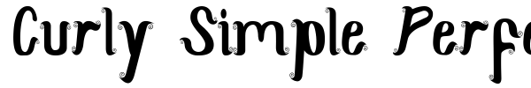 Curly Simple Perfect font