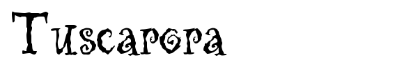 Tuscarora font preview