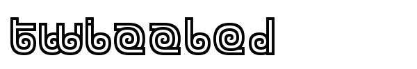 Twizzled font