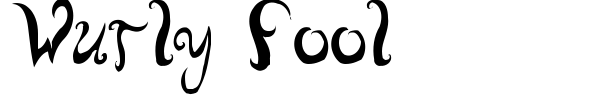 Wurly Fool font