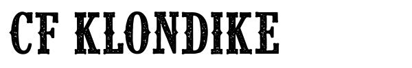 CF Klondike font