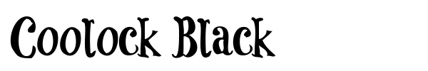 Coolock Black font