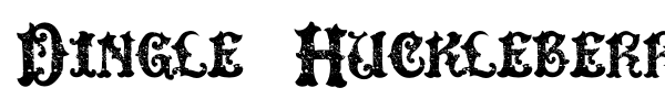 Dingle Huckleberry font preview