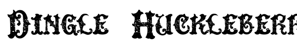 Dingle Huckleberry font preview