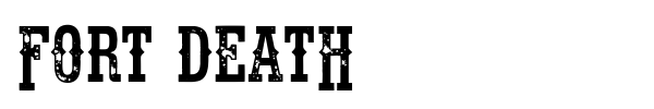 Fort Death font preview