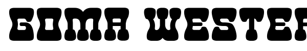 Goma Western 2 font preview