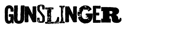 Gunslinger font