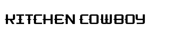 Kitchen Cowboy font preview