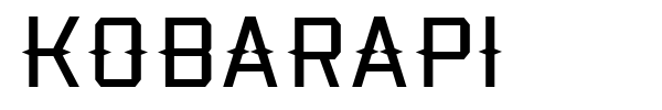 Kobarapi font preview