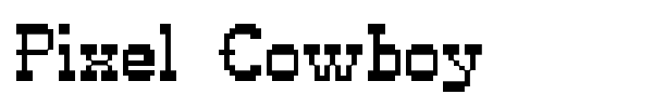 Pixel Cowboy font