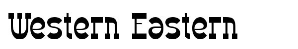 Western Eastern font