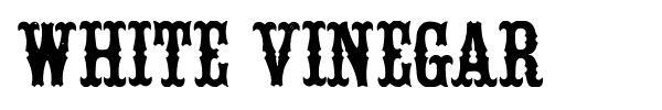 White Vinegar font