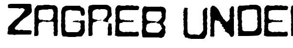 Zagreb Underground font