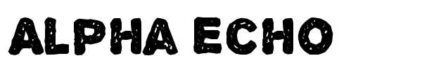 Alpha Echo font