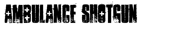 Ambulance Shotgun font preview