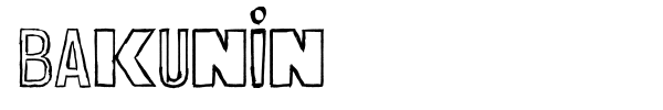 Bakunin font preview
