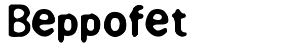 Beppofet font