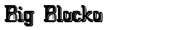 Big Blocko font