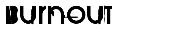 BurnOut font