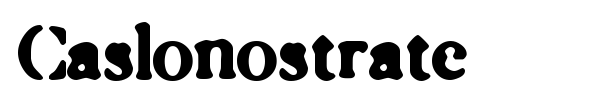 Caslonostrate font preview
