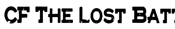 CF The Lost Battalion font