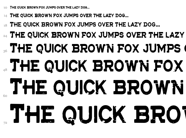 CF The Lost Battalion font waterfall