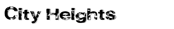 City Heights font preview