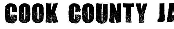 Cook County Jailhouse font preview
