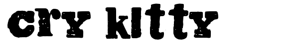 Cry Kitty font preview