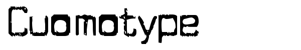 Cuomotype font