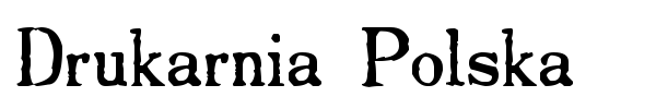 Drukarnia Polska font preview