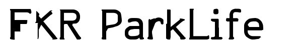 FKR ParkLife font