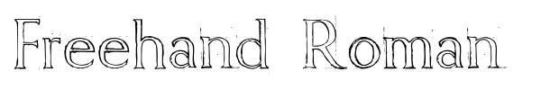Freehand Roman font