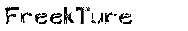 FreekTure font preview