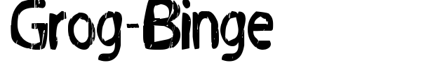 Grog-Binge font