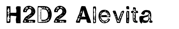 H2D2 Alevita font