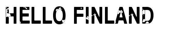 Hello Finland font