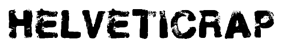 Helveticrap font