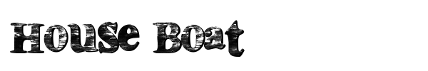 House Boat font