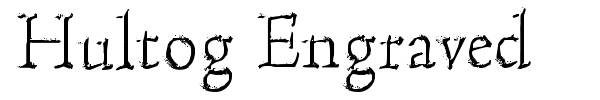 Hultog Engraved font