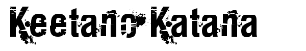 Keetano Katana font preview
