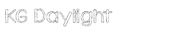 KG Daylight font preview