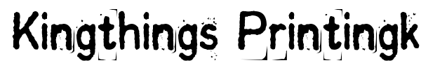 Kingthings Printingkit font