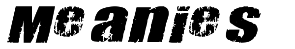 Meanies font