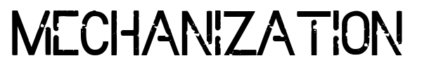 Mechanization font