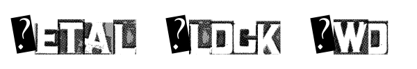 Metal Block Two font