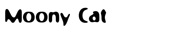 Moony Cat font preview