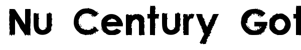Nu Century Gothic font preview