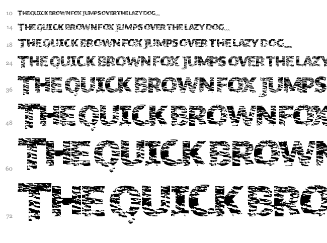 Organic Nature font waterfall